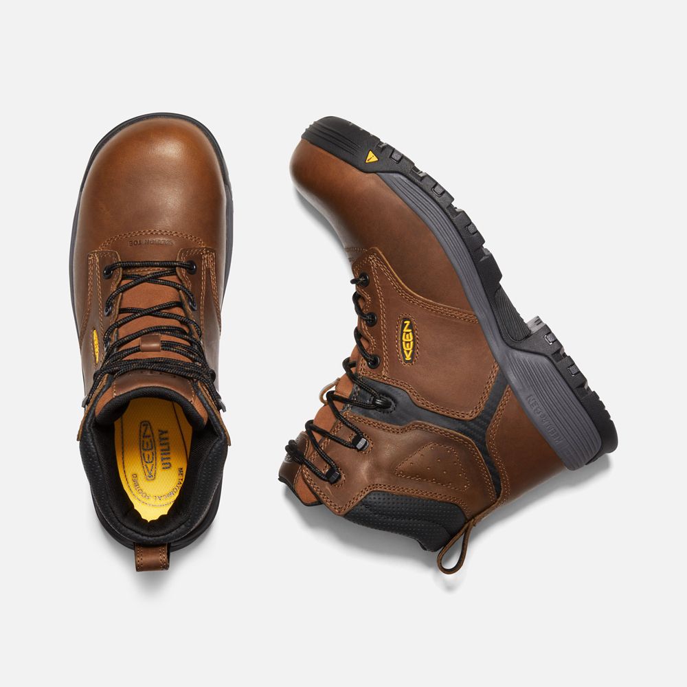 Botte de Travail Keen Homme Marron | Chicago 6\" Esd (Carbon-Fiber Toe) | JMCKT-6517